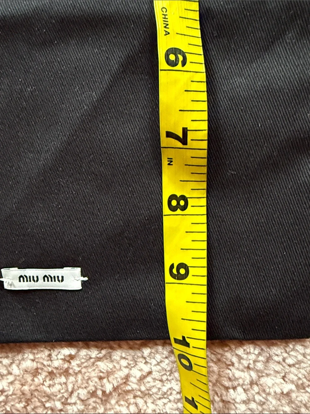 ♥️NEW Miu Miu Black Drawstring Dustbag medium